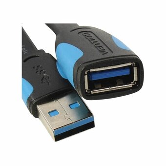  Кабель удлинитель Vention VAS-A13-B050 USB 3.0 AM/AF 0.5м плоский 