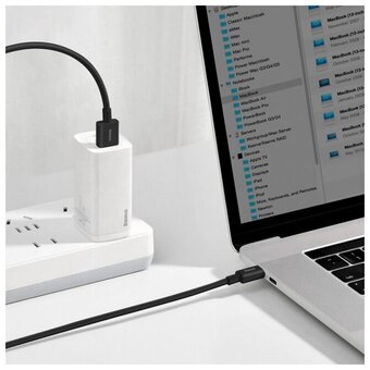  Дата-кабель Baseus Superior (CATYS-01) Fast Charging USB to Type-C 66W 1m Black 