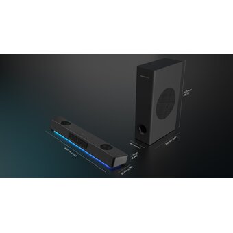  Колонки Creative Sound Blaster Katana V2X 2.1 (51MF8400AA000) черный 