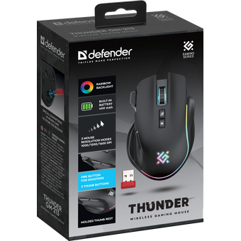  Мышка DEFENDER Thunder GM-213 WRL Gaming 52213 