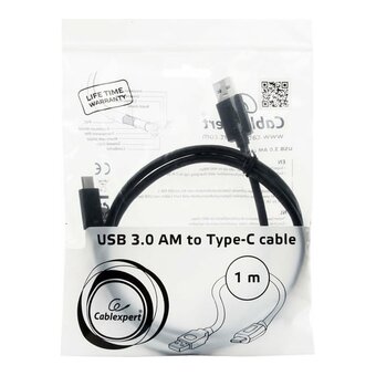  Кабель Cablexpert CCP-USB3-AMCM-1M USB3.0 AM/USB3.1TypeC 1м 
