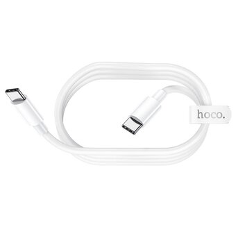 Дата-кабель HOCO High-power 100W charging Type-C to Type-C 2м (белый) 