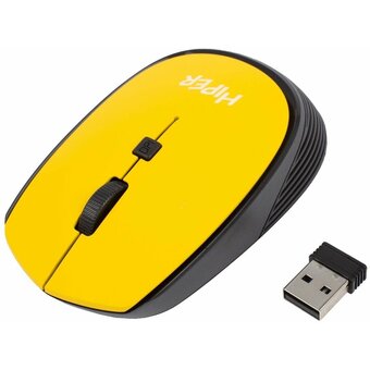  Мышь беспроводная HIPER HOMW-085 1600dpi, желтый 