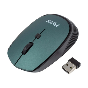  Мышь беспроводная HIPER HOMW-084 1600dpi, зеленый 