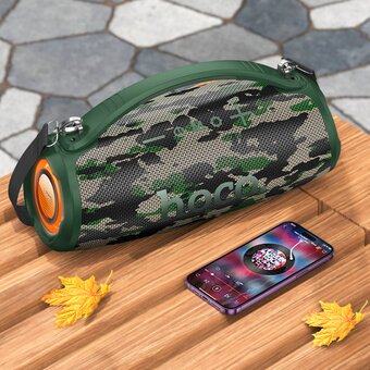  Портативная колонка HOCO HA4 Surge outdoor BT speaker зеленый камуфляж 
