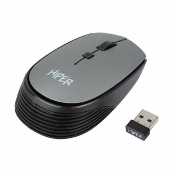  Мышь беспроводная HIPER HOMW-081 1600dpi, серый 