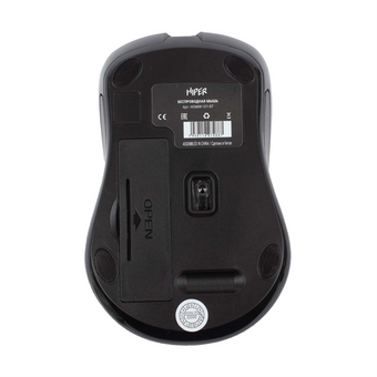  Мышь беспроводная HIPER HOMW-101-BT 1600dpi, черный 