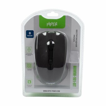  Мышь беспроводная HIPER HOMW-101-BT 1600dpi, черный 
