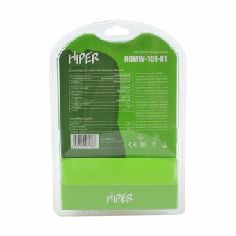  Мышь беспроводная HIPER HOMW-101-BT 1600dpi, черный 