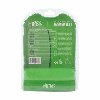  Мышь беспроводная HIPER HOMW-081 1600dpi, серый 