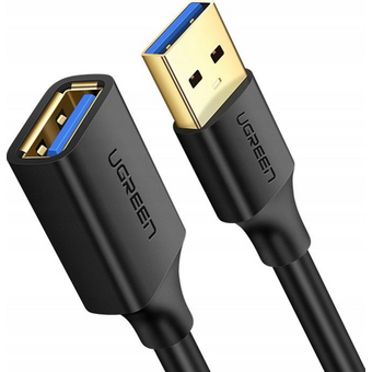  Кабель UGREEN US129 30125 USB 3.0 Extension Male Cable 0.5m Black 