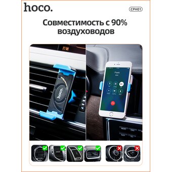  Автомобильный держатель HOCO CPH01 Black&Blue 