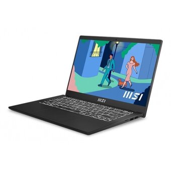  Ноутбук MSI MS-14J1 Modern 14 C12MO-824XBY (9S7-14J112-824) 14" FHD IPS 60Hz/i3-1215U/16GB/SSD512GB/Intel UHD/White Backlit/DOS/Classic Black 