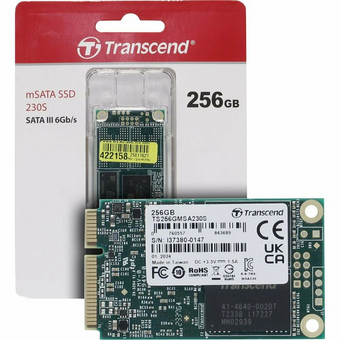 SSD Transcend MSA230S TS256GMSA230S 256GB, mSATA, SATA III, 3D TLC R/W - 560/500 MB/s   SSD Transcend MSA230S TS256GMSA230S 256GB, mSATA, SATA III, 3D TLC R/W - 560/500 MB/s