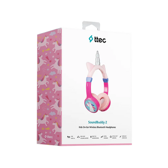  Наушники TTEC SoundBuddy 2 2KM148UN Kids On-Ear BT Wired Headphones Unicorn 