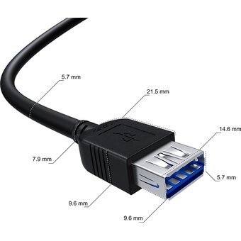  Удлинитель Greenconnect GCR-52701 USB 3.0 AM/AF 2.0m черный 