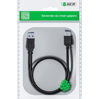  Удлинитель Greenconnect GCR-52701 USB 3.0 AM/AF 2.0m черный 