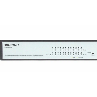  Коммутатор настраиваемый Origo OS1326P/280W OS1326P/280W/A1A (L2) 24x100Мбит/с 2SFP 24PoE+ 280W 