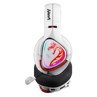  Наушники с микрофоном A4Tech Bloody MR720 (MR720 Naraka) белый/красный 