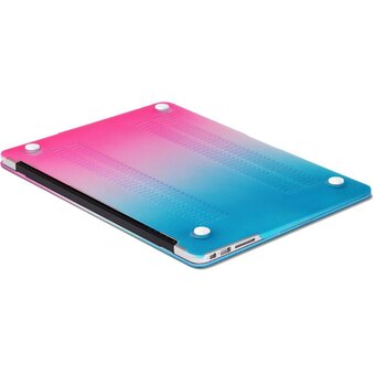  Накладка для ноутбука DF MacCase-05 13.3" синий/розовый твердый пластик 