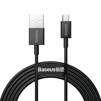  Дата-кабель Baseus Superior (CAMYS-A01) Fast Charging USB to Micro 2A 2m Black 