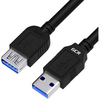  Удлинитель Greenconnect GCR-52701 USB 3.0 AM/AF 2.0m черный 