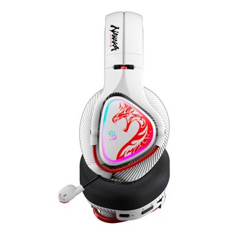  Наушники с микрофоном A4Tech Bloody MR720 (MR720 Naraka) белый/красный 