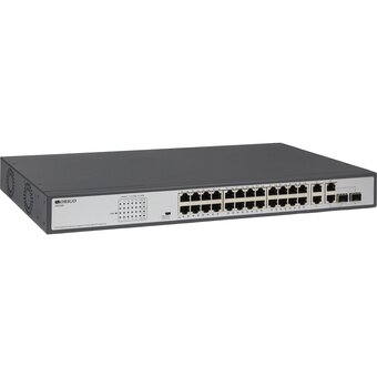  Коммутатор неуправляемый Origo OS2228P/370W OS2228P/370W/A1A (L2) 28x1Гбит/с 2xКомбо(1000BASE-T/SFP) 2SFP 24PoE+ 370W 