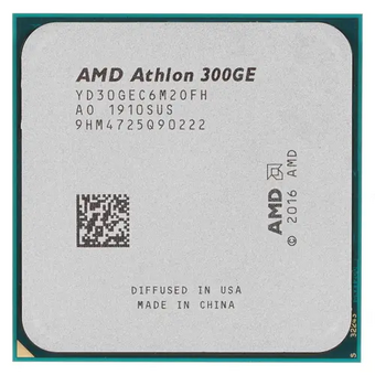  Процессор AMD Athlon 300GE (Oem) (YD30GEC6M2OFH) (3.4Ghz, 2 ядра, 4MB, 35W, AM4) 