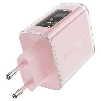  СЗУ ACEFAST A45 Exploration series PD65W GaN (2*USB-C+USB-A) charger (EU) (Cherry blossom) 