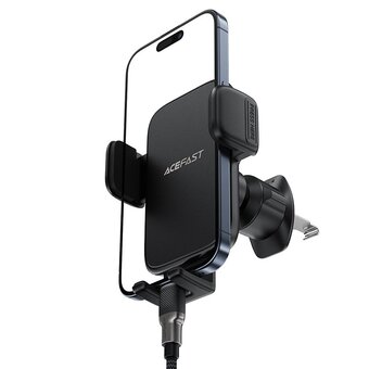  Автодержатель ACEFAST D27 press type car holder for air vent, black 