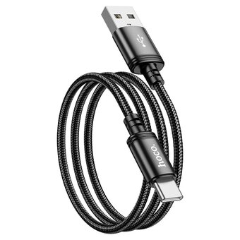  Дата-кабель HOCO X89 Wind charging Type-C (чёрный) 
