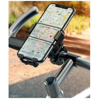  Держатель на руль велосипеда HOCO CA73 Flying one-touch bicycle and motorcycle universal, black＆red 