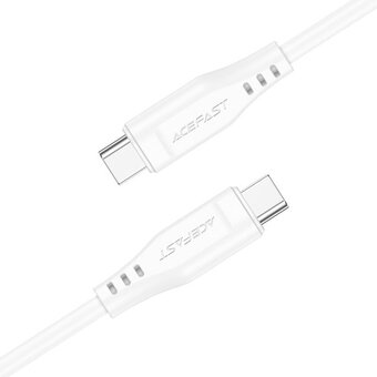  Кабель ACEFAST C3-03 USB-C to USB-C TPE charging data cable White 