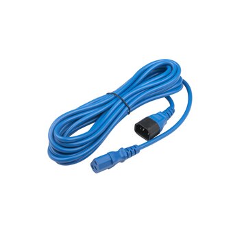  Шнур Hyperline PWC-IEC13-IEC14 (PWC-IEC13-IEC14-5.0-BL) для блока питания IEC 320 C13 вилка C14 5м синий 