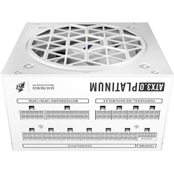  Блок питания 1STPLAYER NGDP Platinum 1300W White (HA-1300BA3-WH) / ATX3.0, APFC, 80 Plus Platinum, SR + LLC + DC-DC, 120mm fan, full modular 