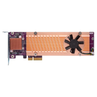  Плата расширения QNAP QM2-4S-240 Quad M.2 SATA SSD expansion card; supports up to four 2280 formfactor SSDs; PCIe Gen2 x4 host interface; Low-profile 