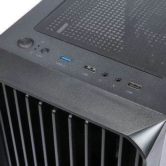  Корпус Eurocase M205 4ARGB черный без БП 00-01003411 Minitower mATX закаленное стекло USB 3.0 