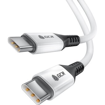  Кабель Greenconnect GCR-53122 Type C-C для MacBook 18W 1.0m белый 
