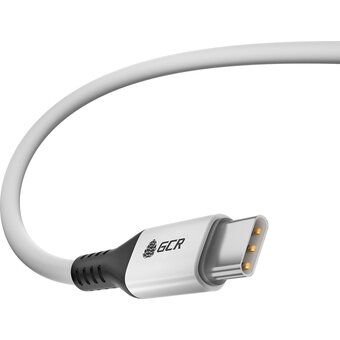  Кабель Greenconnect GCR-53122 Type C-C для MacBook 18W 1.0m белый 
