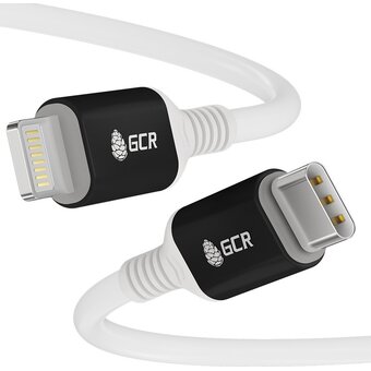  Кабель Greenconnect Premium GCR-53464 TypeC/Lightning 0.5m белый силикон 
