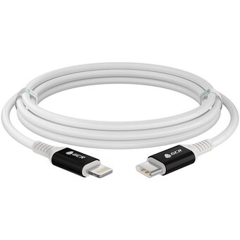  Кабель Greenconnect Premium GCR-53464 TypeC/Lightning 0.5m белый силикон 