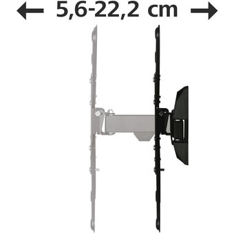  Кронштейн для телевизора Hama 00220823 черный 32"-65" макс.20кг настенный поворот и наклон 