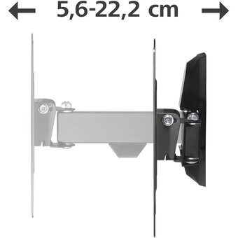  Кронштейн для телевизора Hama 00220821 черный 19"-48" макс.20кг настенный поворот и наклон 