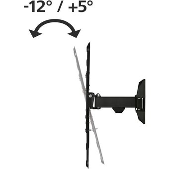 Кронштейн для телевизора Hama 00220823 черный 32"-65" макс.20кг настенный поворот и наклон 