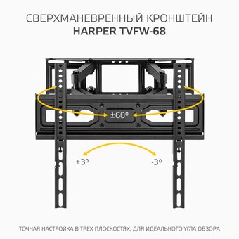  Кронштейн HARPER TVFW-68 