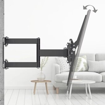  Кронштейн для телевизора Hama 00220829 черный 32"-65" макс.35кг настенный поворотно-выдвижной и наклонный 