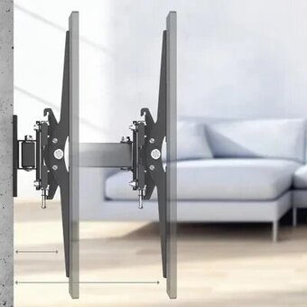  Кронштейн для телевизора Hama 00220832 черный 32"-65" макс.30кг настенный поворотно-выдвижной и наклонный 