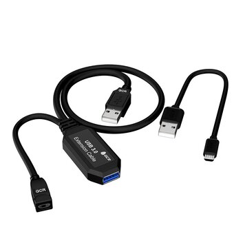  Удлинитель активный Greenconnect GCR-51927 USB 3.0 AM/AF 5.0m черный 