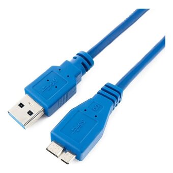  Кабель Gembird Cablexpert CCP-mUSB3-AMBM-1 USB 3.0 Pro, AM/microBM 9P, 30см, экран, синий, пакет 